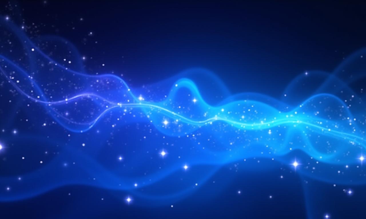 Abstract flowing light patterns.